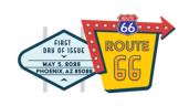 Route 66 cancel, USPS