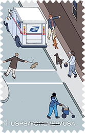 250 Years of Delivery stamp